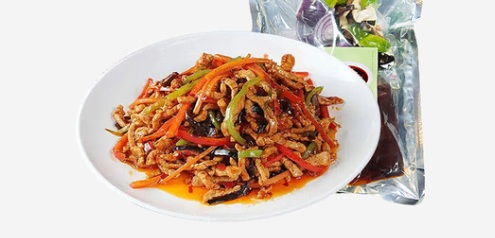 鱼香肉丝（鸡肉）产品资料图